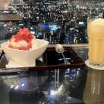 カフェ ド シエル - テーブルもガラスなので一面がキラキラと輝いています✨