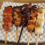 うなぎ串料理 う頂天 - 鰻串5種盛り