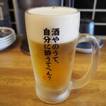 うなぎ串料理 う頂天 - 生ビール（自分に酔ってるのか？）