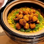 銀座 しのはら - トウモロコシと帆立のフライ