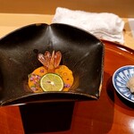 銀座 しのはら - ボタン海老のウニソース