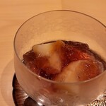 銀座 しのはら - 桃のワインゼリー