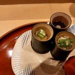 銀座 しのはら - 竹の猪口