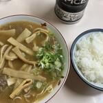 いのたに - 肉大_メンマ+白ごはん