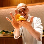 銀座 しのはら - フォアグラ最中