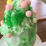 菓子工房 こぐまや - 料理写真:かき氷（店内お召し上がり） ￥352＋アイス トッピング ￥55＝￥407なり