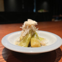 鳥さと 別邸 - 冷静翡翠茄子のそぼろあんかけ