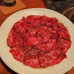 焼肉・薬膳鍋 雑草家 - 黒毛和牛ロース三人前