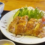 鳥兵 - 恵那鶏のももバター定食 1,550円