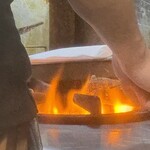 焼きもの家 慶 - 何かを炙っているケンケン店長^_^