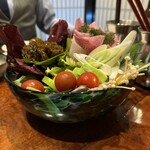 個室しゃぶしゃぶ 金しし - 沖縄県産、島野菜盛り合わせ