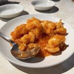 新亜飯店 芝大門店 - 芝海老の殻なしチリソース