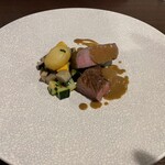 Teze - 1万円コース 肉料理　神楽牛のステーキ、熟成肉