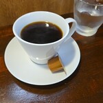 キッチン ブルー グローブ - ホットコーヒーのアップ