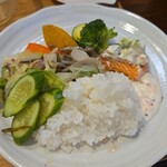 キッチン ブルー グローブ - 最後のワンプレート