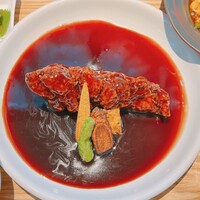 熱香森 - 葡萄と黒酢の特製酢豚ランチ①