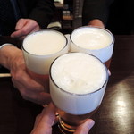 旬菜織部 - 2014.4生ビールで乾杯