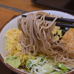 そば処 亀島 - 冷しむじなそば＠税込510円
