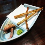 うなぎ 魚政 - 骨煎餅