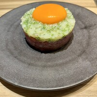 焼肉うしごろ 横浜店 - 富山産白海老の和牛ユッケ
