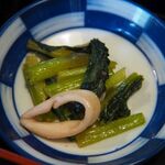 遊食亭 いちご屋 - イカと小松菜のソテー