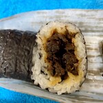 駅弁のあら竹 - 霜ふり寿司より粗めのお肉です