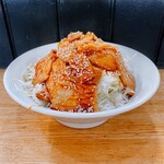 らーめん 明日香 - メガ丼ラーメン付きセットのメガ丼