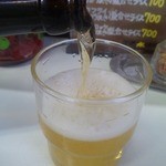 先ずはビールで