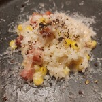 luogo - 霧島豚ベーコンのリゾット(2024年8月9日夜)