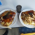 ジャンボお好み焼 みゆき - みゆきモダン 二分割