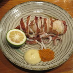 魚虎 - ヤリイカ姿焼 1280円~1480円