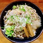 麺屋　たか - 大根おろし、豚肉、ネギ、メンマ