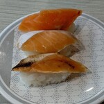 はま寿司 - サーモン三種盛り