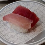 はま寿司 - まぐろ二種盛り(まぐろ・とろびんちょう)