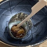 喜なさる - 前日のお通し②姫サザエ　初めて食べたけど美味しかった