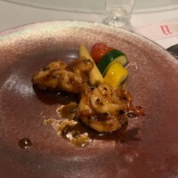 過門香 丸の内トラストタワー店 - 大海老と雲南トリュフ香り炒め