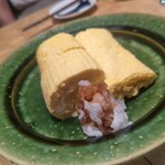 月肴 - だし巻き玉子と鬼おろし。