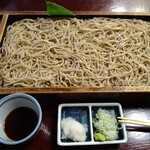 そば処 庄司屋 - ネギ、おろし、わさび