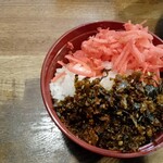 NAGAHAMAらーめん - 自作高菜ライス