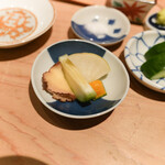 鮨 尚充 - いぶりがっことマスカルポーネ、漬物