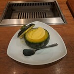 焼肉うしごろ - まるごとかぼちゃのアイスクリームです。