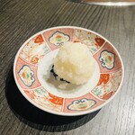 焼肉うしふじ - 厳選大判肉の焼きすきの1口ご飯