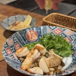 Moegi - 「海老･帆立･キノコのバター炒め」 甘いホタテがദ്ദി˙◡･)