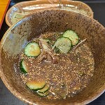 長木屋 - 薬味を入れると更に美味しさアップ！