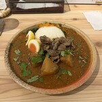 スパイスカレー あかつ亭 - ◾️大根と鯖のカレー¥1.100
      ◾️砂肝マサラ¥330
      ◾️卵のピクルス¥110
      　　　　　　　　　　　総計¥1.540