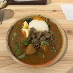 スパイスカレー あかつ亭 - ◾️大根と鯖のカレー¥1.100
      ◾️砂肝マサラ¥330
      ◾️卵のピクルス¥110
      　　　　　　　　　　　総計¥1.540