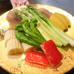 鉄板焼 石狩 - 季節の野菜 2024.8月