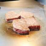 鉄板焼 石狩 - 石狩特選 A-5北海道産黒毛和牛「白老和牛」フィレとサーロイン 2024.8月