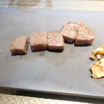 鉄板焼 石狩 - 「白老和牛」フィレステーキ50g 2024.8月