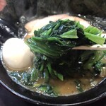 王道家直系 鬼道家 - 大量のほうれん草。美味い。